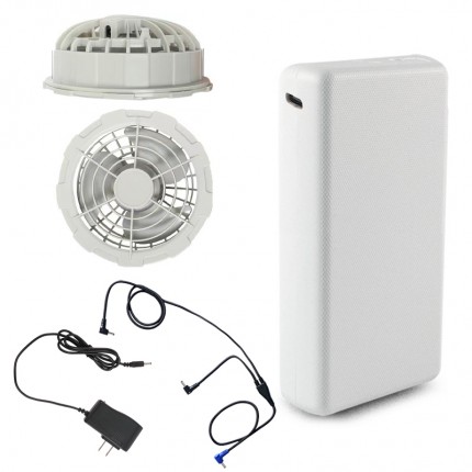 [Pin 20.000mAh] Bộ Phụ Kiện Chính Hãng Của Áo Điều Hoà KITO Pin Chạy 10-12 Tiếng, Sạc Đầy 7 Tiếng